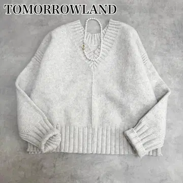 투모로우랜드 전후 2way 라무 캐시미어 3G 크루넥 니트 캐시미어 혼방