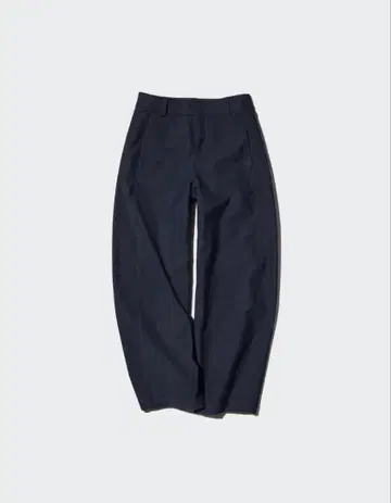 새상품 미사용 유니클로 UNIQLO 저지 배럴 레그 팬츠 네이비 XXL