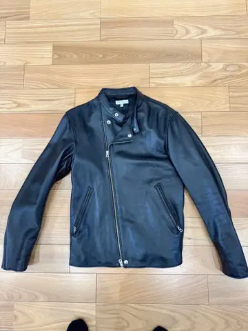 BEAUTY&YOUTH 블랙 세미 더블 라이더 자켓 M