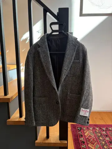 해리스 트위드 테일러드 자켓 헤링본 그레이 HarrisTweed