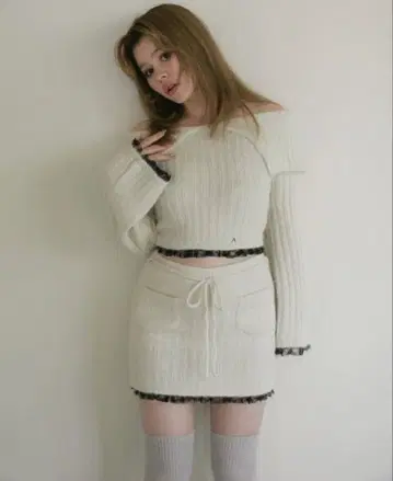 ANDMARY Erin 레이스 니트 세트업