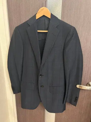 TOMORROWLAND PILGRIM 격자 무늬 네이비 수트