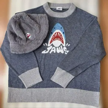 새상품급 USJ 유니버셜 스튜디오 재팬 죠스 니트 버킷햇