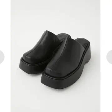 MOUSSY 완판템 가죽 클로그 샌들 블랙 M 24cm