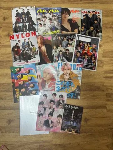 Snow Man 잡지 팸플릿 파일 세트