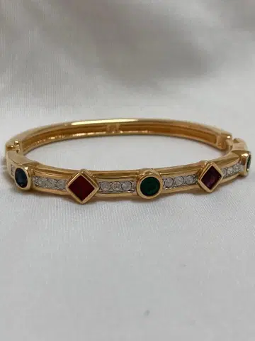 [ 새상품급 ] 스와로브스키 보석 골드 뱅글