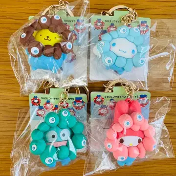 오사카 간사이 만박 산리오 미야쿠미야쿠 변신 입체 마스코트 파스텔 4점