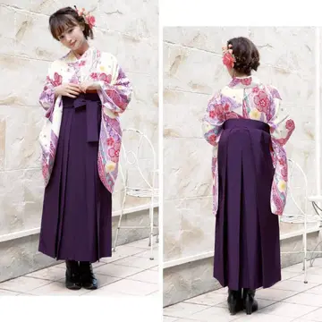 졸업식용 니샤쿠소데 기모노 하카마 세트 (3점) 기모노칸 소우비엔