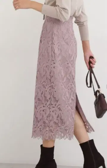 내추럴 뷰티 베이직 레이스 스커트