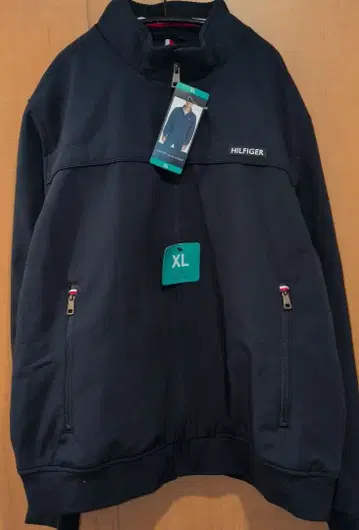 미사용 타미힐피거 봄버 자켓 소프트 쉘 XL 네이비