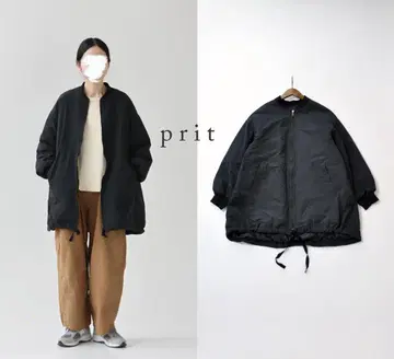 24AW prit 코튼 나일론 웨더 피치 기모 ZIP 블루종