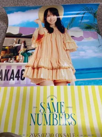 노기자카46 Same numbers B2 특제 솔로 포스터 카키 하루카