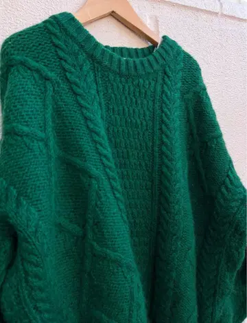 새상품급*그린 니트*여성 중고 의류