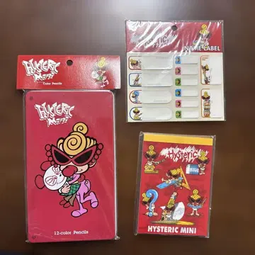 히스미니 12색 색연필 이름 라벨 메모장 씰 포함