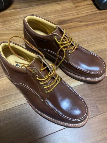 DEDEsKEN 천연 가죽 모카신 레이스업 슈즈