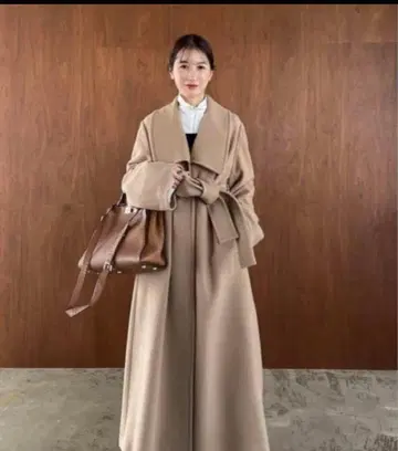 베이지 롱 코트 사이즈 1