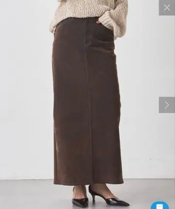 데님 플로키 스커트 38