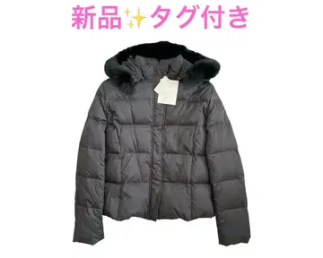 [ 새상품 택 포함 ] 에프데 ef-de 후드 부착 다운 자켓 블랙