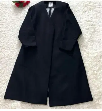 ebure 블랙 롱 코트