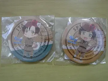 헤타리아 x 난자타운 로마노 & 스페인 캔뱃지 2종 세트