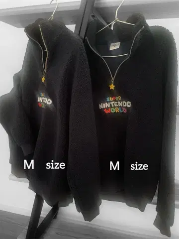 SUPER NINTENDO WORLD 플리스 맨투맨