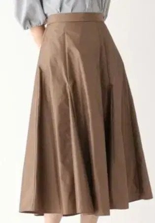 아지메 턱 플레어 스커트 [ 이지케어/세탁기 사용 가능 ]