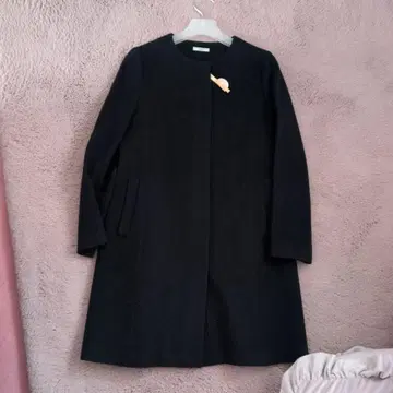 IVENA 노카라 네이비 롱 코트