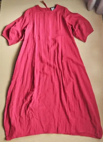 FELISSIMO/mensha! 거즈 원피스 빨간색