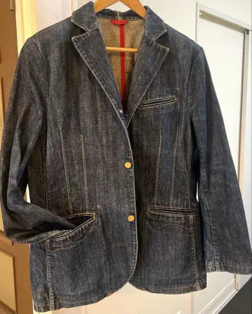 EDWIN 다크 데님 블레이저 타입 자켓 사이즈 L