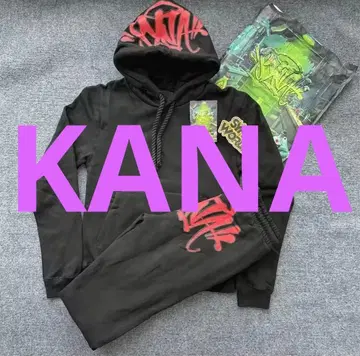 당일 발송! 시나월드 셋업 Syna world 블랙 x 레드 S 사이즈