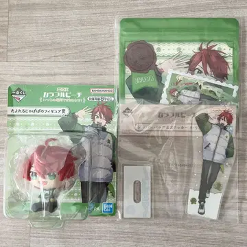 컬러풀 피치 제일복권 쟈파파 피규어 아크릴 스탠드 3종 세트