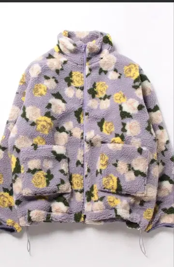 jouetie 꽃무늬 플리스 자켓 M 사이즈 연보라