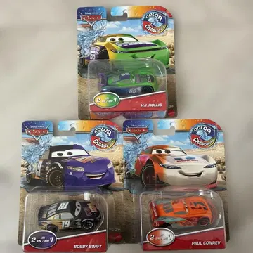 마텔 카즈 컬러 체인저 미개봉 새상품 미니카 레이서 3대 세트