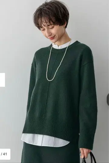 23구 캐시미어 블렌드 크루넥 니트 38 미사용 새상품