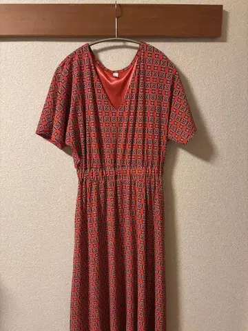 새상품급! ear PAPILLONNER 이아파피요네 롱 원피스 반팔