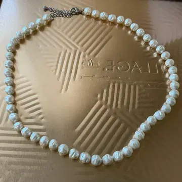 스페인 모조 진주 목걸이 화이트 펄 백진주