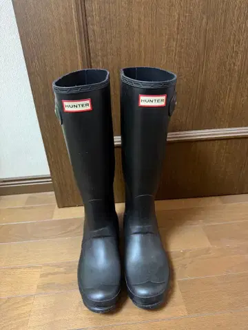 HUNTER 헌터 블랙 롱 부츠