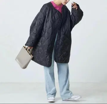 FREAK'S STORE 퀼팅 라이너 블랙