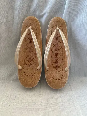 베이지 파나마 조리 플랫