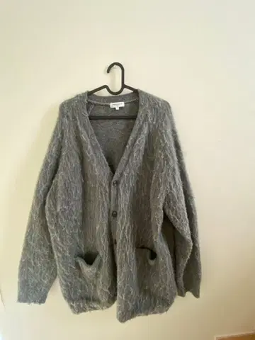 AMERICAN RAG CIE 그레이 모헤어 가디건 L