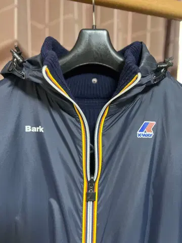 BARK x K-WAY 리버서블 후드티