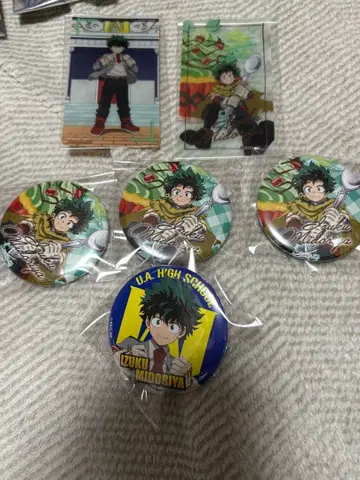 나의 히어로 아카데미아 히로아카 오픈스쿨 캔뱃지 카드 미도리야 이즈쿠