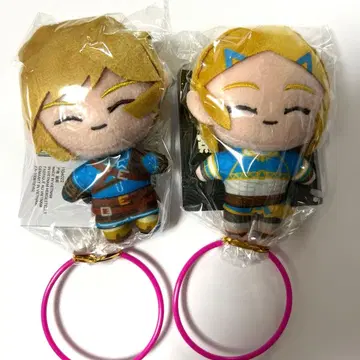 젤다의 전설 티어스 오브 더 킹덤 마스코트 링크 젤다 2종 세트