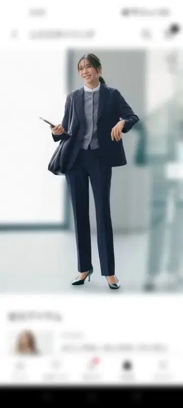 한 번 착용 UNIQLO S 감동 슬림 팬츠 블랙