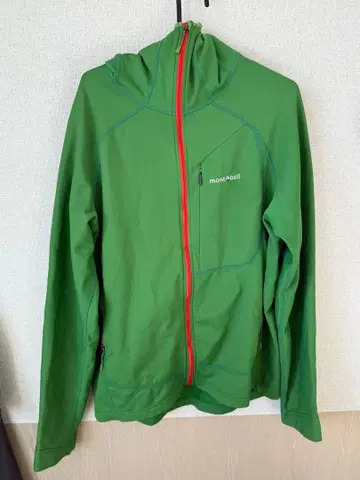 mont-bell XL 풀 지퍼 자켓 그린