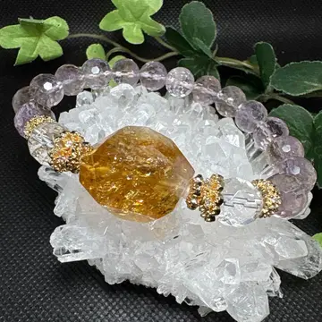 허니 시트린 아메트린 팔찌