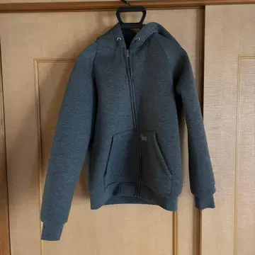 Bluco 그레이 본딩 풀 집업 후드티