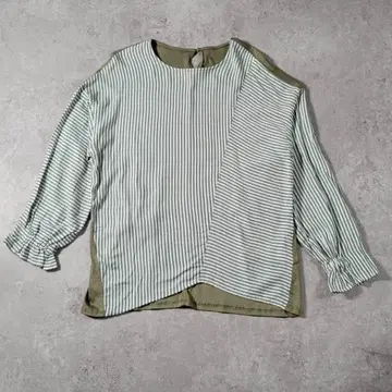 [ 새상품급 ] HIROKO BIS 히로코비스 스트라이프 절개 상의 M