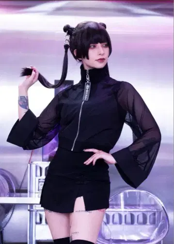 CuLLt 차이나풍 시스루 블루종