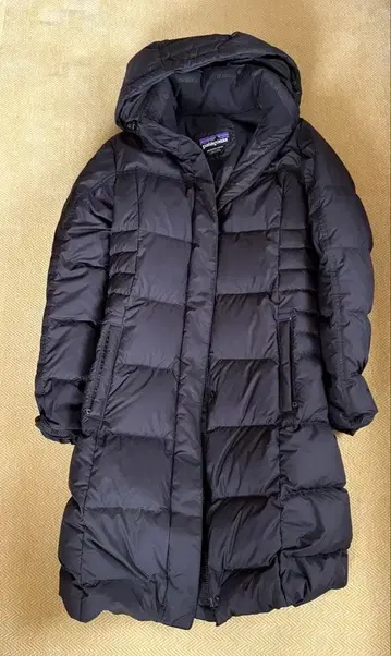 patagonia 후드 부착 롱 다운 자켓